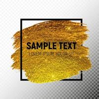 Gold Paint Glittering Textured Art Illustration. Vector Illustration