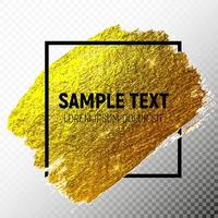 Gold Paint Glittering Textured Art Illustration. Vector Illustration