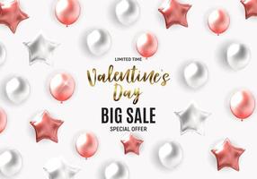 Valentine's Day Love and Feelings Sale Background Design. Vector illustration