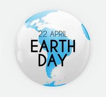 Earth Day Background Aprill,22. Vector Illustration