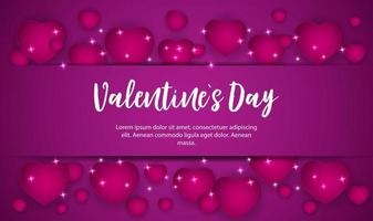 Valentine's Day Love and Feelings Sale Background Design. Vector illustration