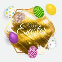 Abstract Easter Sale Template Background Vector Illustration