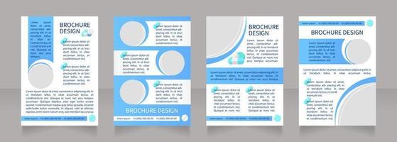 Medicine indications and contraindications blank brochure layout design vector