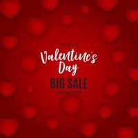 Valentine's Day Love and Feelings Sale Background Design. Vector illustration