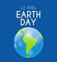 Earth Day Background Aprill,22. Vector Illustration