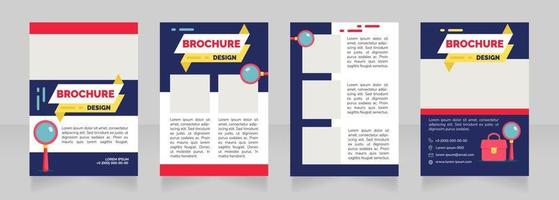 Prepare social media profile blank brochure design vector