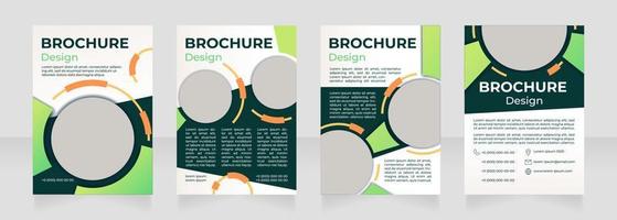 Home buying program blank brochure design vector