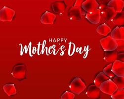 Happy Mother's day greeting card with background. Vector Illustration