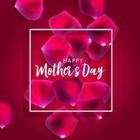 Happy Mother's day greeting card with background. Vector Illustration