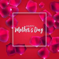 Happy Mother's day greeting card with background. Vector Illustration