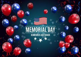 Memorial Day in USA Background Template Vector Illustration