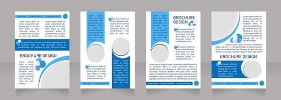 Diarrhea reasons and medication blank brochure layout design vector