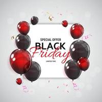 Black Friday Sale Banner Template. Vector Illustration