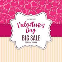 Valentine's Day Love and Feelings Sale Background Design. Vector illustration