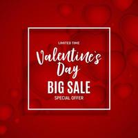 Valentine's Day Love and Feelings Sale Background Design. Vector illustration