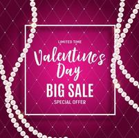 Valentine's Day Love and Feelings Sale Background Design. Vector illustration