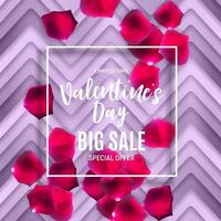 Valentine's Day Love and Feelings Sale Background Design. Vector illustration