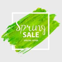 Abstract Design Spring Sale Banner Template. Vector Illustration