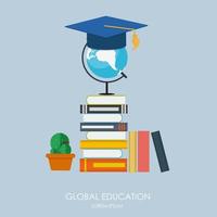 Global Education Concept. Trends and innovation in education. vector