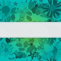 Abstract Natural Spring Background with Flowers and Leaves. Vect vector