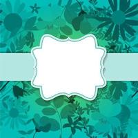 Abstract Natural Spring Background with Flowers and Leaves. Vect vector