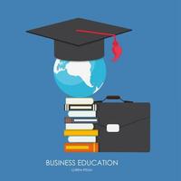 Business Education Concept. Trends and innovation in education. vector