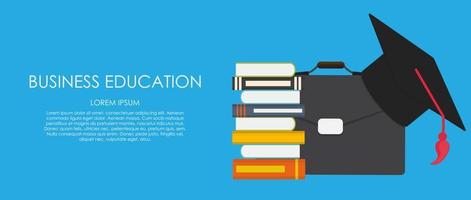 Business Education Concept. Trends and innovation in education. vector