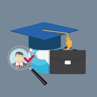 Business Education Concept. Trends and innovation in education. vector