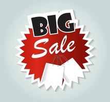 Big Sale Label Sign for Your Business. Vector Illustration