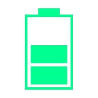 Battery on white background vector