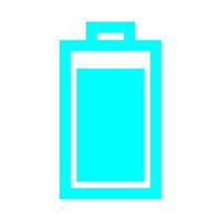 Battery on white background vector