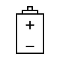 Battery on white background vector