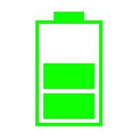 Battery on white background vector