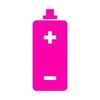 Battery on white background vector