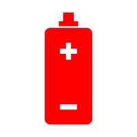 Battery on white background vector
