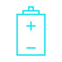 Battery on white background vector