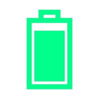 Battery on white background vector