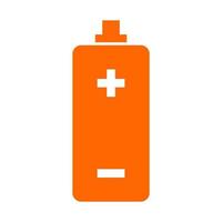 Battery on white background vector