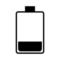 Battery on white background vector