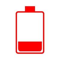 Battery on white background vector