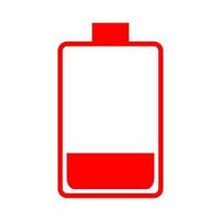 Battery on white background vector