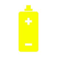 Battery on white background vector