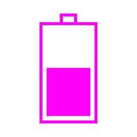 Battery on white background vector