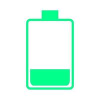 Battery on white background vector