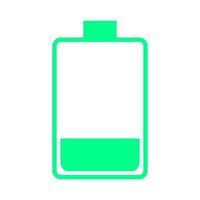 Battery on white background vector