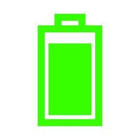 Battery on white background vector