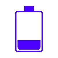 Battery on white background vector