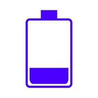 Battery on white background vector