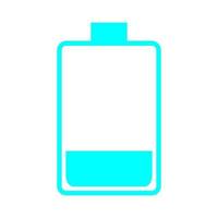 Battery on white background vector