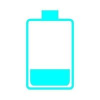 Battery on white background vector